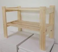 Стеллаж - этажерка 2 полки 45х64х32см для обуви, ПЭМ стеллаж - этажерка 2 полки 45х64х32см для обуви, пэм