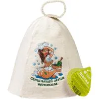 Шапка для бани Отшлепай меня веником! Банные штучки шапка для бани отшлепай меня веником! банные штучки