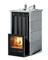 Печь для ком. бани ИзиСтим Геленджик К Premium (AISI 321) 3х стор. кожухе из талькохлорита откр.верх печь для ком. бани изистим геленджик к premium (aisi 321) 3х стор. кожухе из талькохлорита откр.верх