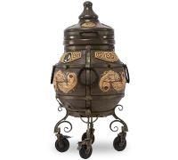 Тандыр ЭкоТандыры Шар черный, откидная крышка с колесами тандыр экотандыры шар черный, откидная крышка с колесами