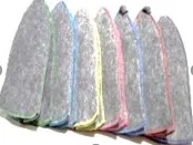 Шапка для бани в ассортименте, с цветным кантом, серая, Жар-Банька шапка для бани в ассортименте, с цветным кантом, серая, жар-банька