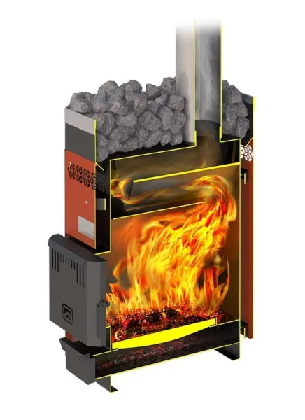 печь для бани теплодар русь-9 лу терракота