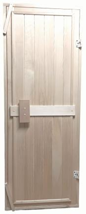 Дверь деревянная, глухая, вертикальная, осина Сорт А, 2 петли, короткая ручка 190*70см, Банный Перец дверь деревянная, глухая, вертикальная, осина сорт а, 2 петли, короткая ручка 190*70см, банный перец