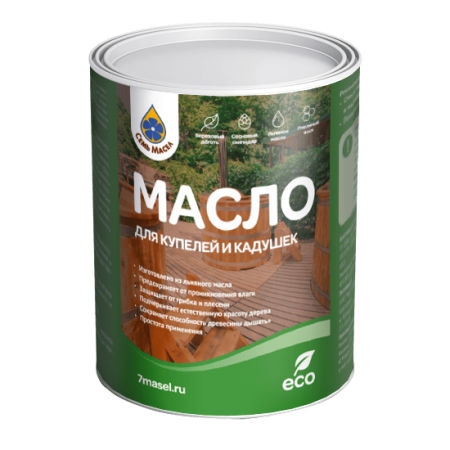 масло для купелей и кадушек семь масел 0,9 л.